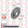 Zimmermann OE Coat Z Brake Rotor Single Rear 600.3217.00