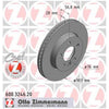 Zimmermann OE Coat Z Brake Rotor Pair 303mm Front