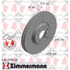 Zimmermann OE Coat Z Brake Rotor Pair 328mm Front