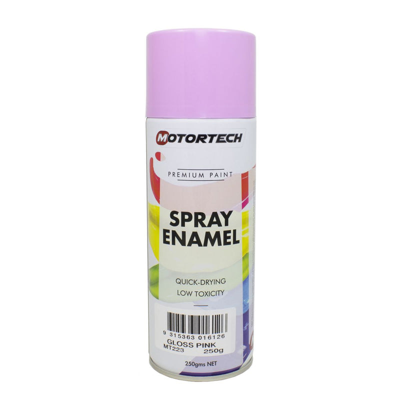 Motortech Spray Enamel-Gloss Pink 250G MT223