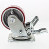 Marlin Castor-4In Pu With Total Brake HIS4CIPU/TB