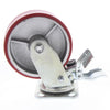 Marlin Castor-6In Pu With Total Brake HIS6CIPU/TB