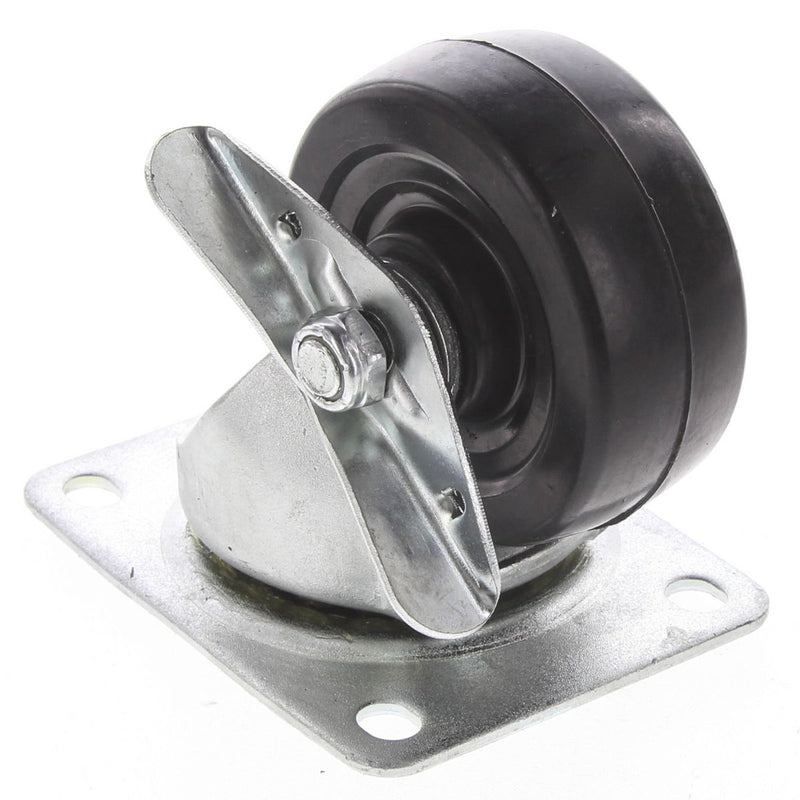 Marlin Castor-Med Ind 3In Rubber-Brake MIS3BR/B