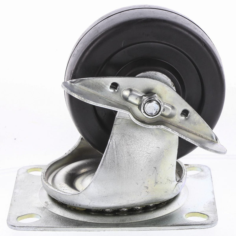 Marlin Castor-Med Ind 4In Rubber-Brake MIS4BR/B