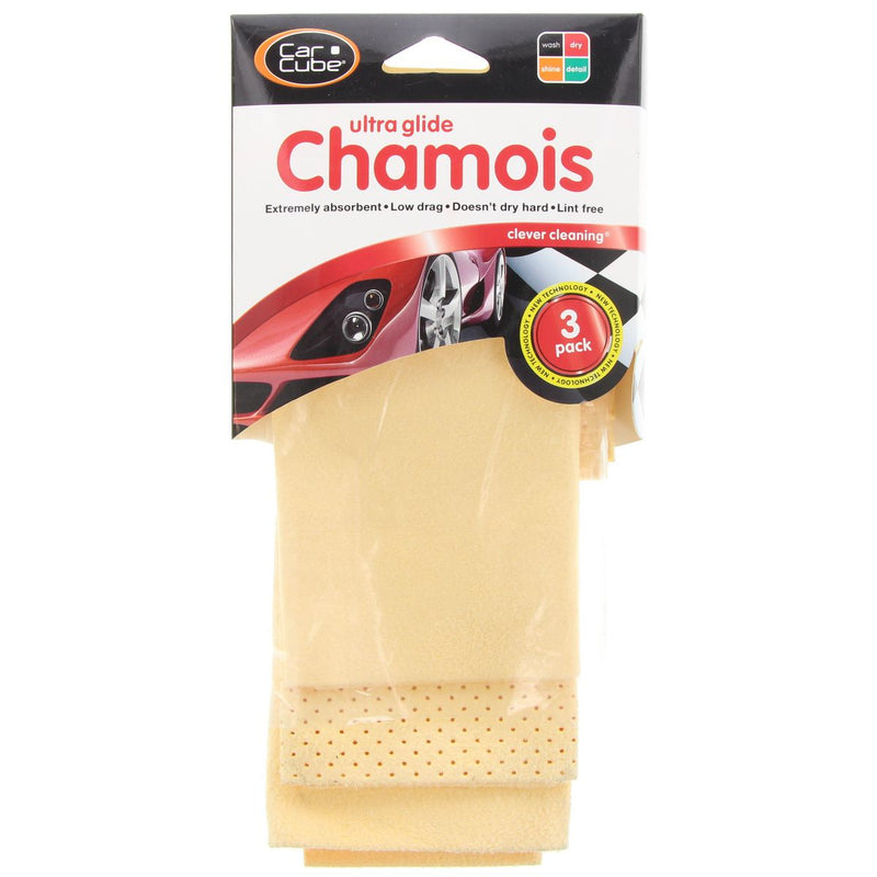 Car Cube Ultraglide Chamois 3pk CC002504