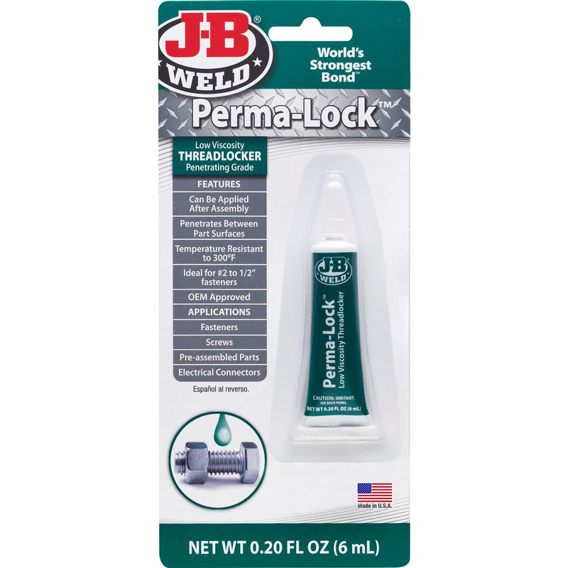 J-B Weld Thread-Lock 6ml Low Viscosity Green 6ml 29006