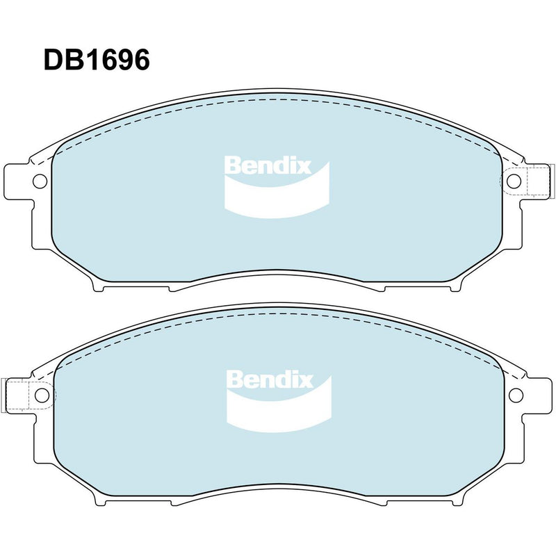 Bendix Ultimate Brake Pad Set Front DB1696 ULT