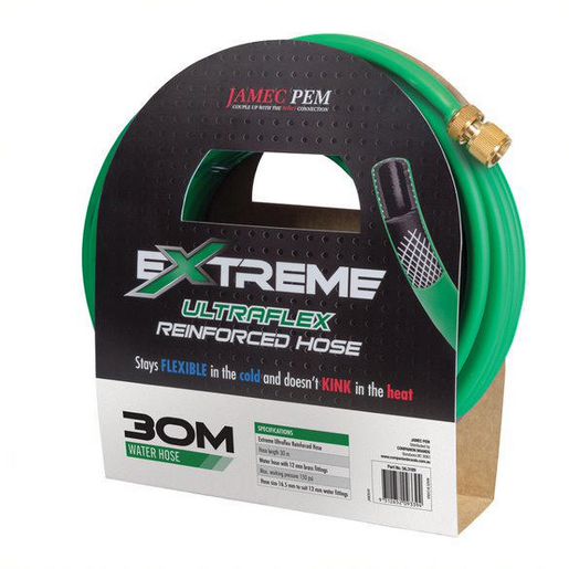 Jamec Pem Water Hose 30M X 10.5mm Incl Fittings 56.3189