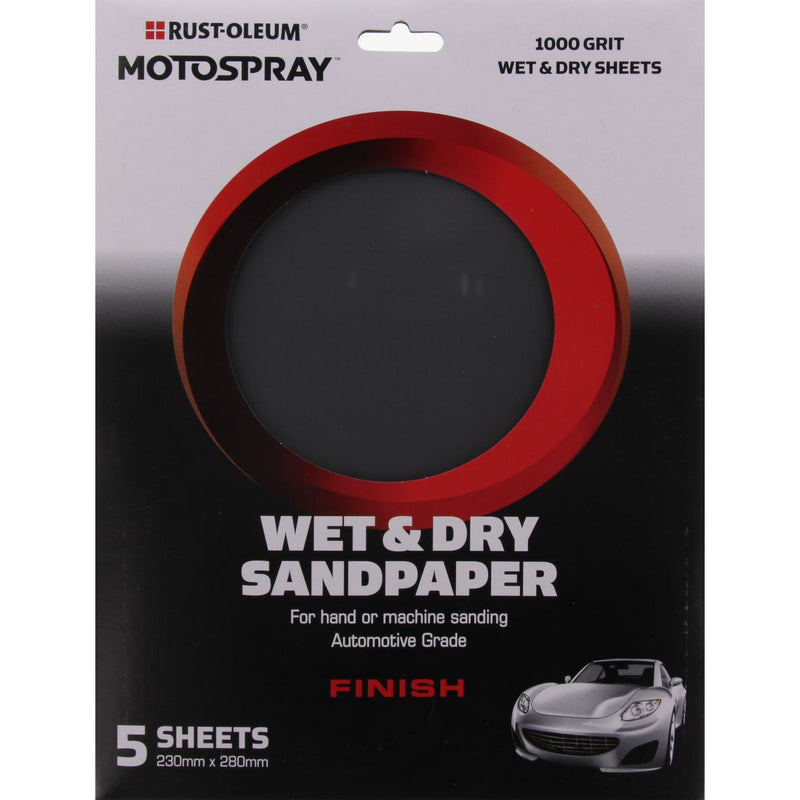 HiChem Wet & Dry Paper Finish 1000G - 5 Pack WDR1000