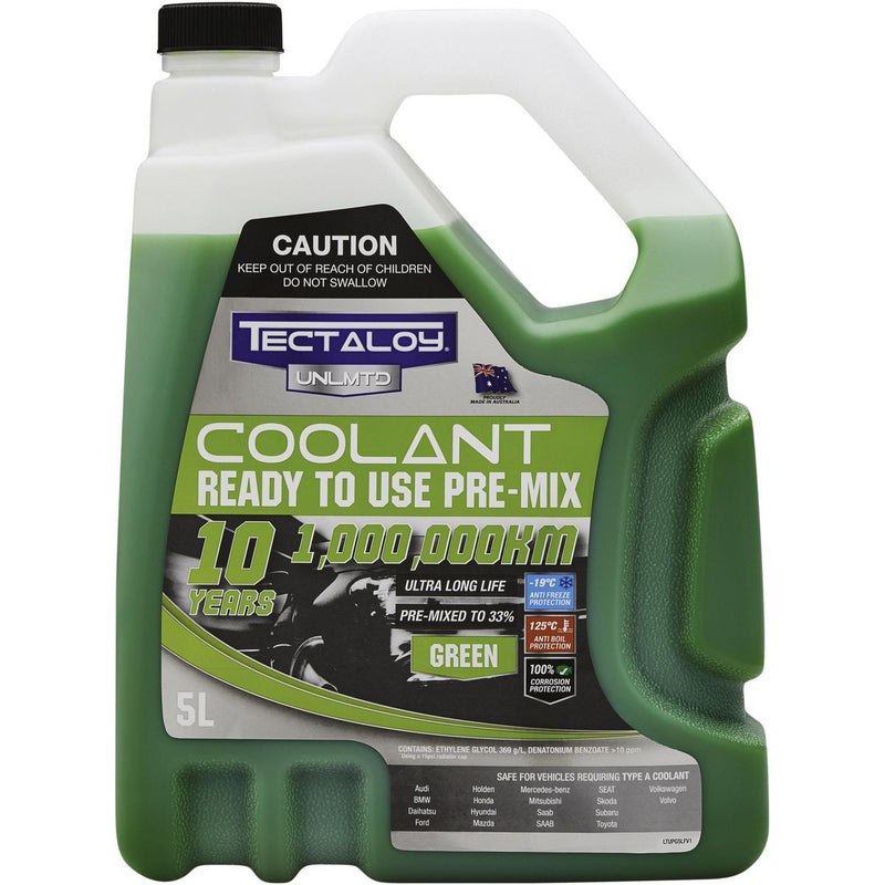 Tectaloy Unlmtd Premix Coolant Green 5L