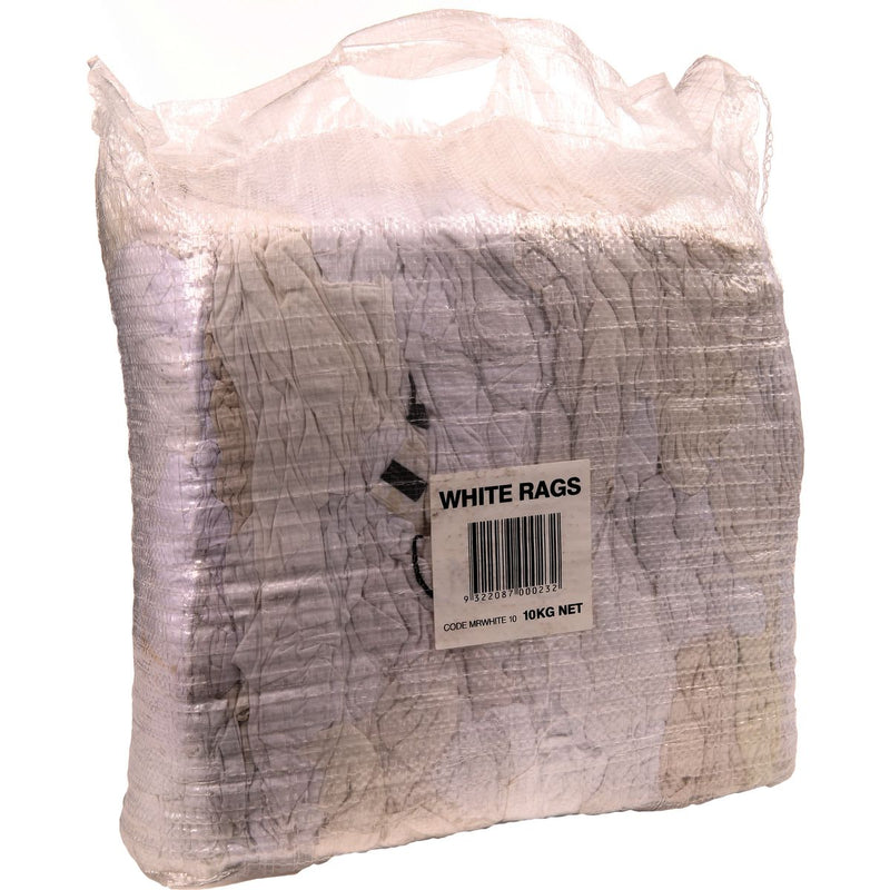 Melb Cleaning Cloths Bag of White Rags 10kg