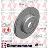 Zimmermann OE Coat Z Brake Rotor Single 348mm Front