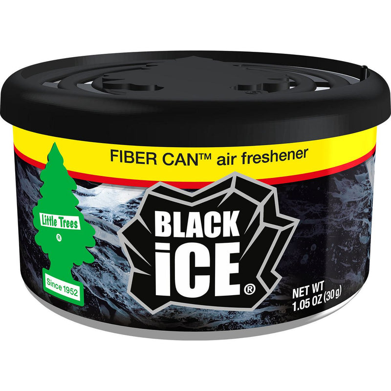 Little Trees Car Air Freshener Fiber Can Black Ice 1 Pack