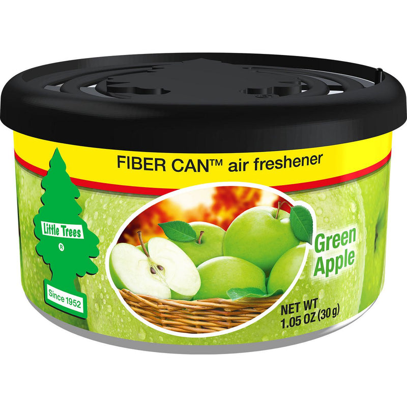 Little Tree Car Air Freshener - Green Apple Fibre Can