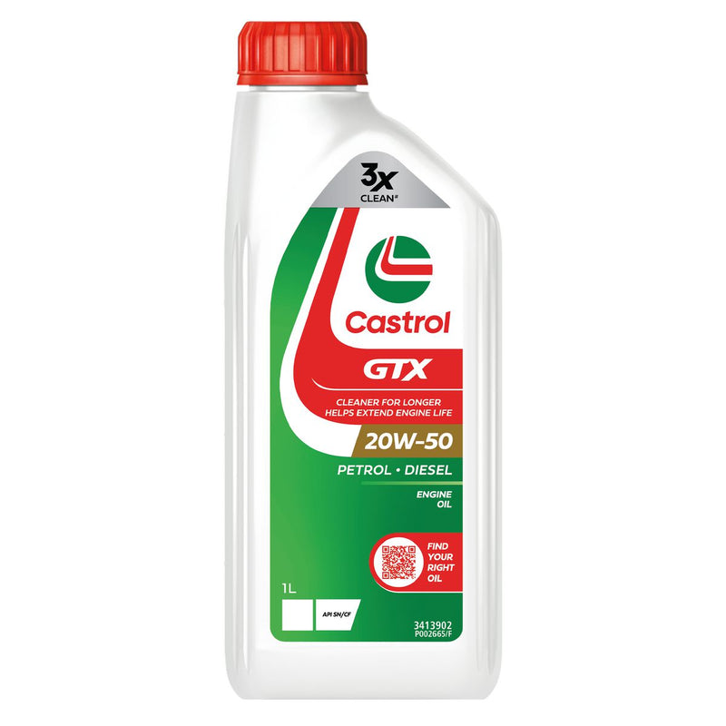 Castrol GTX 20W-50 Engine Oil 1L 3413902