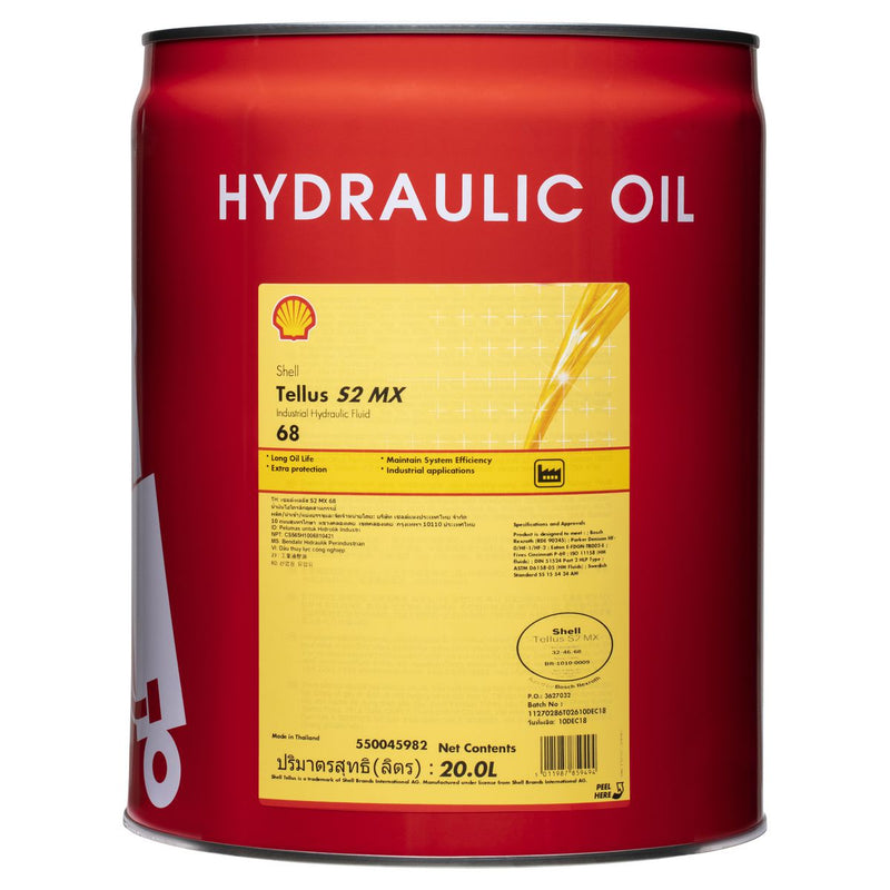 Shell Tellus S2 MX 68 Hydraulic Fluid 20L 300012768