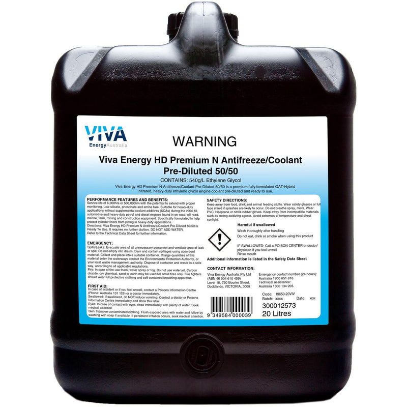 Shell Lubricants Viva Energy HD Prem N Anti-Freeze