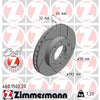 Zimmermann OE Coat Z Brake Rotor 282mm Front LH