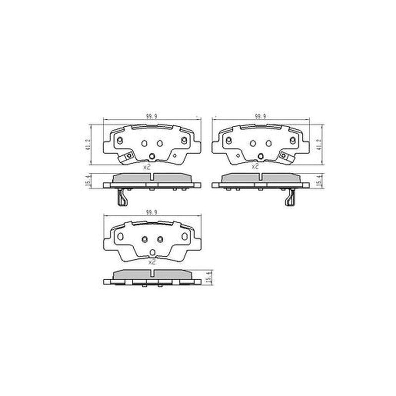 RDA Phantom Ceramic Brake Pad Set Rear RDC2381