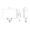 LED Autolamps LED Work Light Rectangle 12 Or 24V Flood