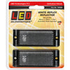 LED Autolamps Reflector White w/Mounting Bracket (Pack of