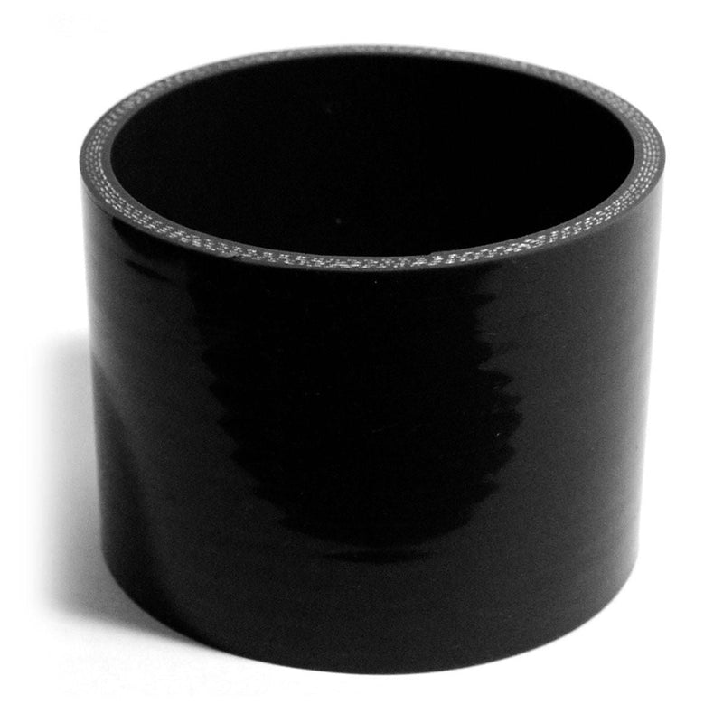Saas Silicone Straight Hose 95 x 95 x 76mm Black SSH959576