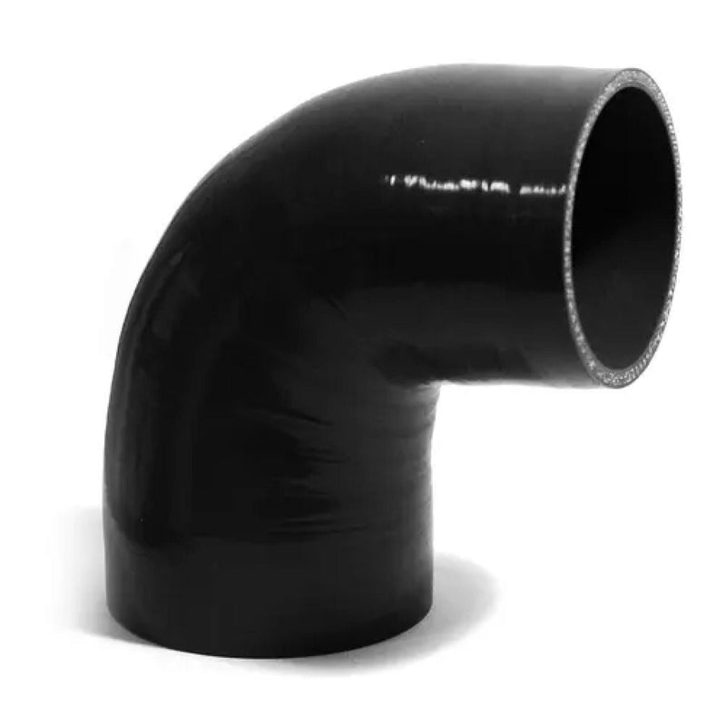Saas Silicone 90 Degree Reducer 76 x 102mm Black
