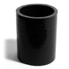 Saas Silicone Straight Hose 57 x 57 x 76mm Black SSH575776