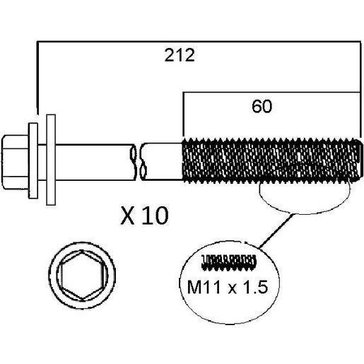Permaseal Head Bolt Set HBS179