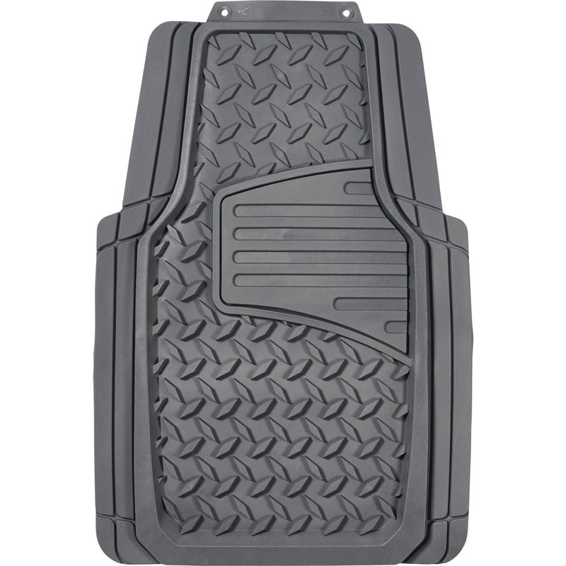 Maxi Trac 4x4 Grey Rubber Diamond Plate Car Front Floor