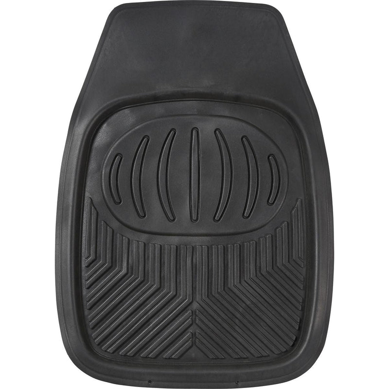 Maxi Trac 4x4 Black Rubber Shallow Dish Car Floor Mats