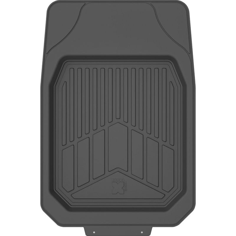 Maxi Trac 4x4 Black Rubber Deep Dish Car Front Floor Mats