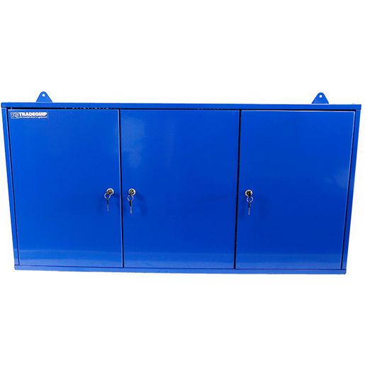 Trade Quip Steel Wall Mounted 3 Door Tool Cabinet 1011T