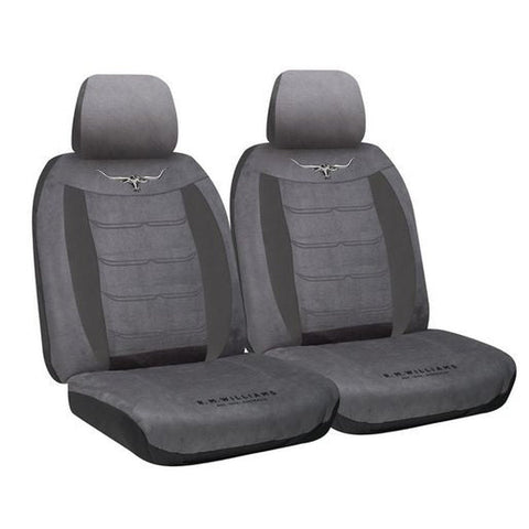 R.M. Williams Seat Cover Set Velour Front Grey