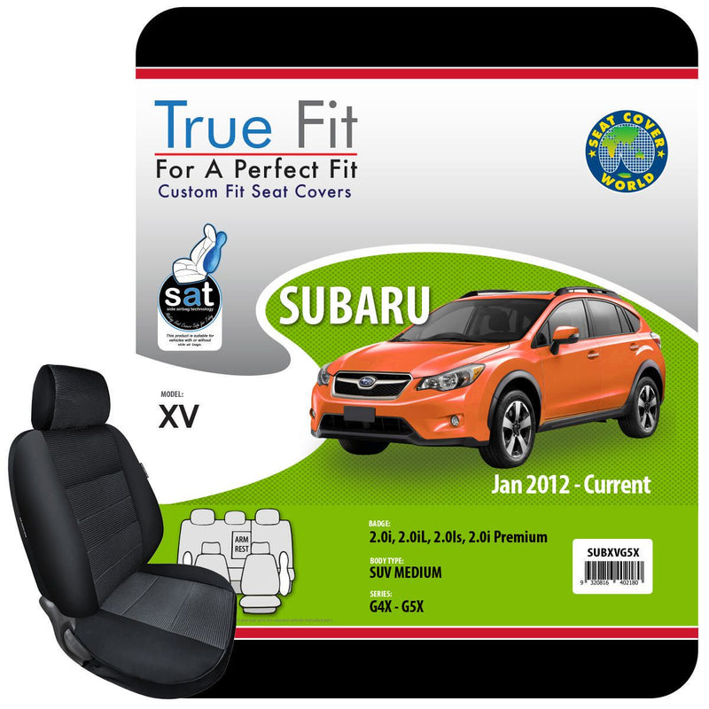 True Fit Tailored Seat Covers Fits Subaru XV 2.0i, 2.0il