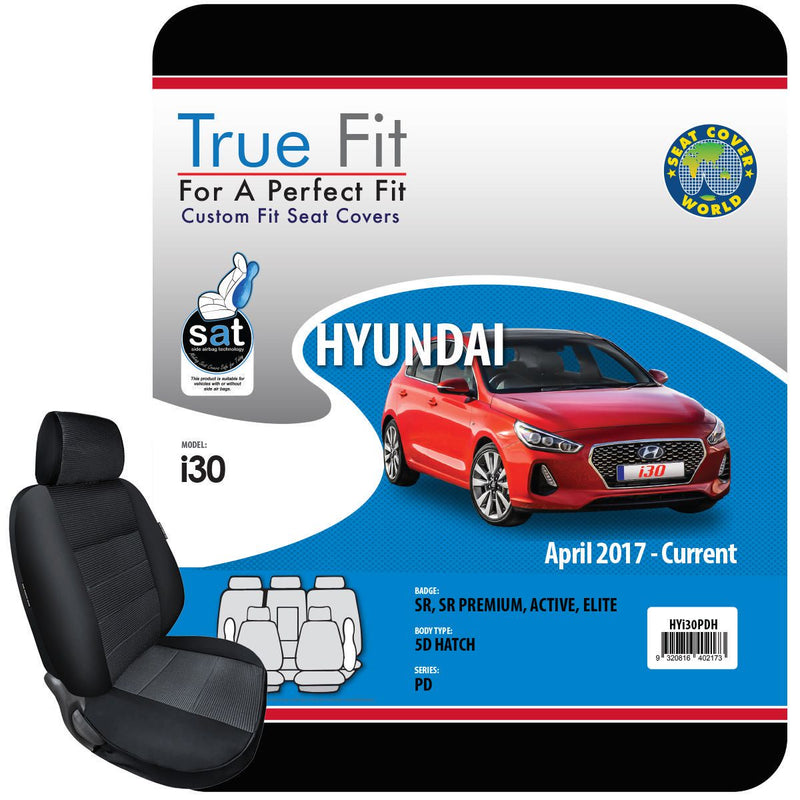 True Fit Tailored Seat Covers Fits Hyundai i30 SR, SR