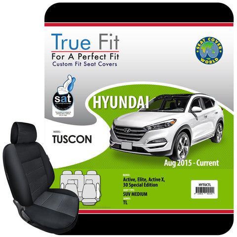 True Fit Tailored Seat Covers Fits Hyundai Tucson Active,