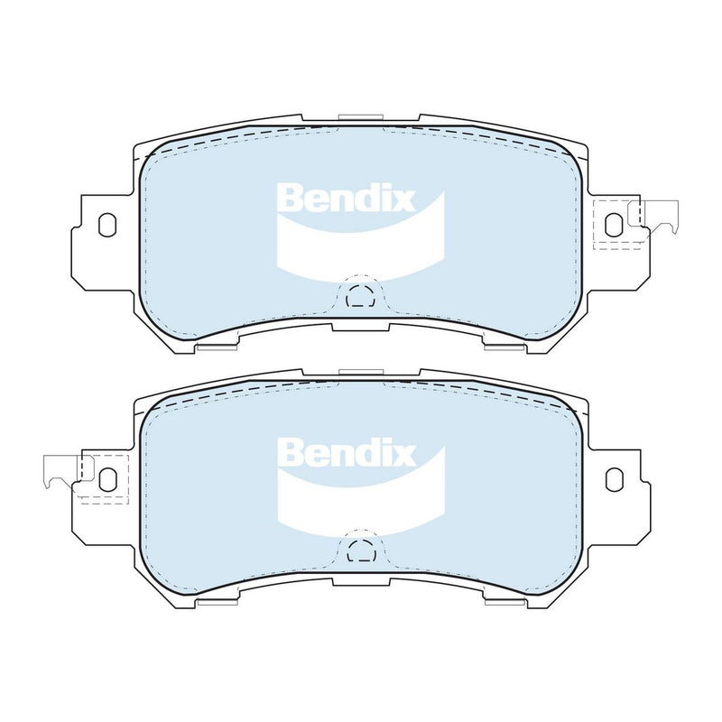 Bendix 4x4 Brake Pad Set Rear DB2227 -4WD