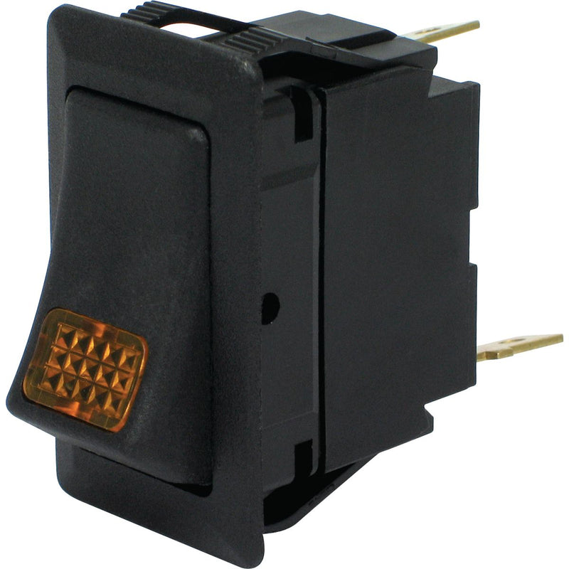 Cole Hersee Rocker Switch On/Off Spst Amber Illum Rated