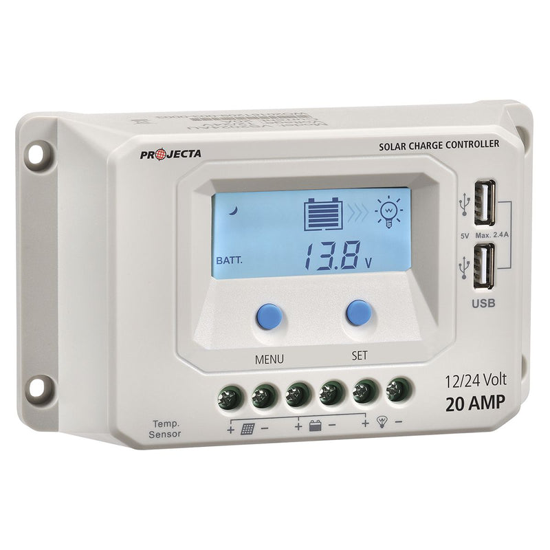Projecta 20A 12/24V Solar Charge Controller 4 Stage Auto