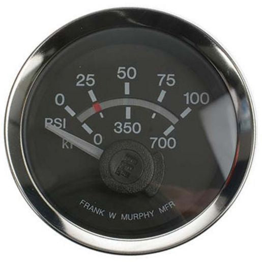 Murphy Pressure Gauge Electric 12V (0 - 100 PSI)