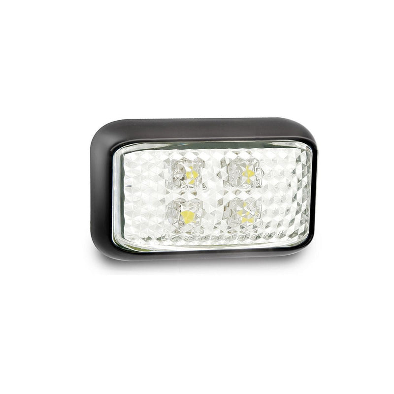 LED Autolamps Front Marker with 2m Cable White 58x35x19mm