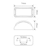 LED Autolamps Side Indicator Light Led 12 Or 24V 42CAMB