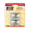 LED Autolamps Front Marker White 50x25x21mm 12-24V Twin