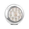 LED Autolamps 12V Round Backup Lamp With Chrome Flange