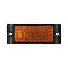 LED Autolamps Vehicle Reflector Amber With Bracket Reflex