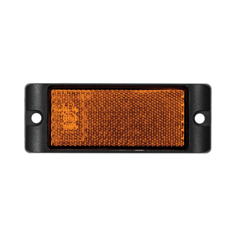 LED Autolamps Vehicle Reflector Amber With Bracket Reflex