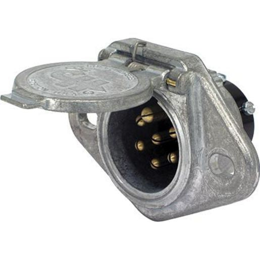 Cole Hersee Trailer Socket 7-Pin Round Large Metal (Box