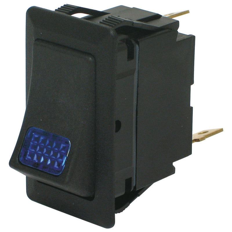 Cole Hersee Rocker Switch On/Off Spst Blue Illum Rated
