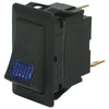 Cole Hersee Rocker Switch On/Off Spst Blue Illum Rated